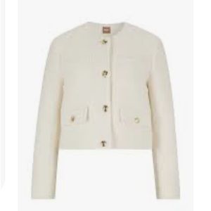 BOSS Janoa‎ Wool Blend Jacket 
Soft Cream size 12 NWT